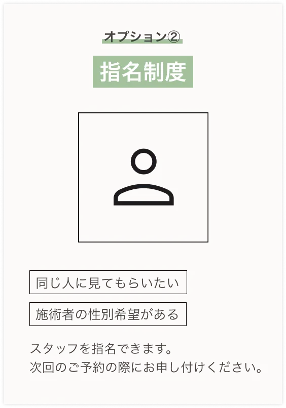 オプション② 追い鍼