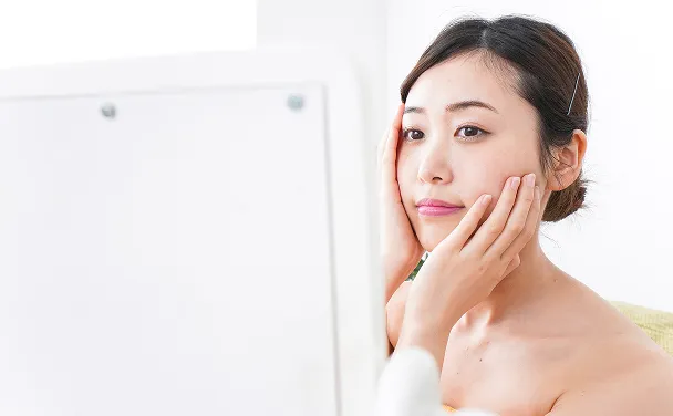 透明感のある肌